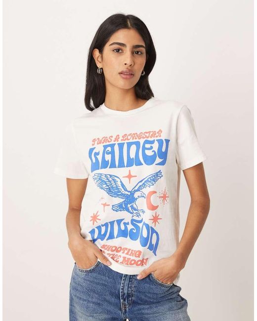 Wrangler Blue X Lainey Wilson Front Print Band T-shirt