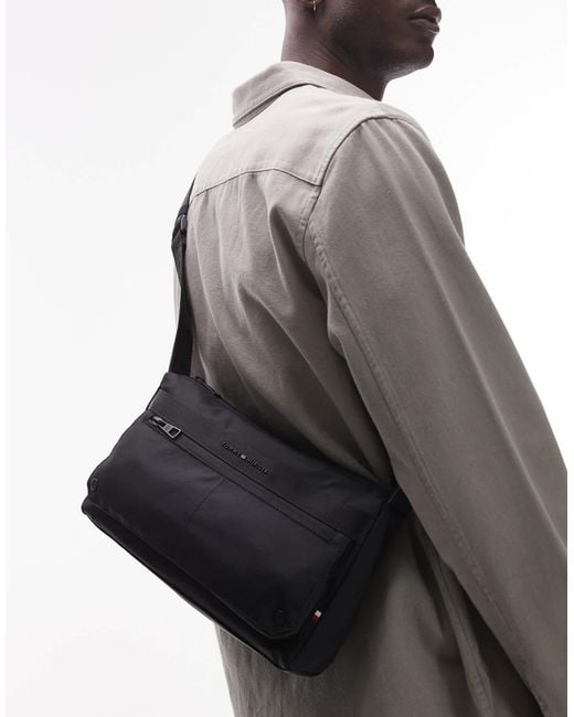 Tommy Hilfiger Gray Commuter Cross Body Bag for men