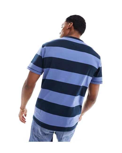 Tommy Hilfiger Blue Unisex Regular Bold Stripe T-shirt