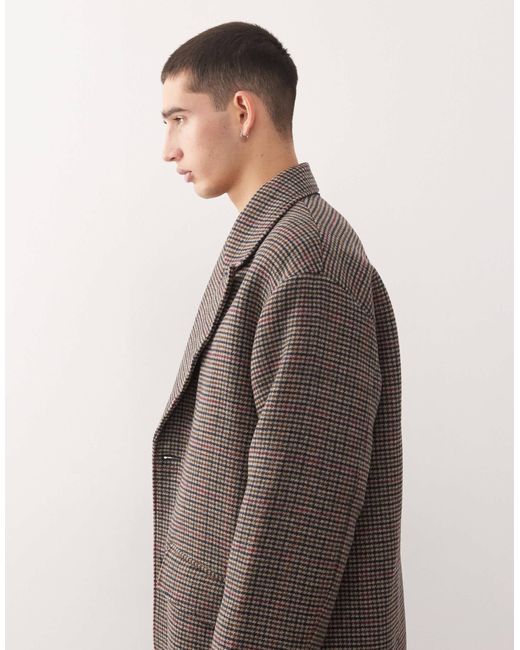 Weekday Black Wool Blend Coat for men