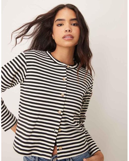 Vila Black Button Up Cardigan
