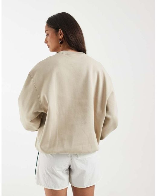 Adidas Originals Natural Essentials Crew Long Fleece Os Sweatshirt