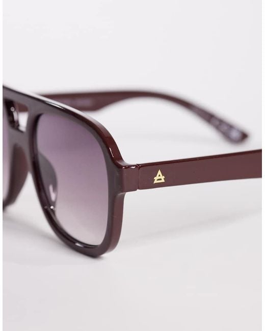 Aire White Whirlpool Aviator Sunglasses