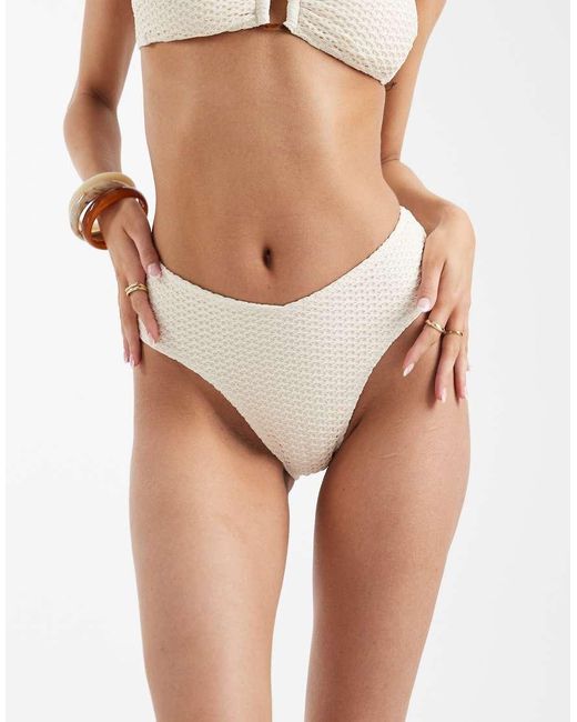 Lindex White High Waisted Bikini Bottom
