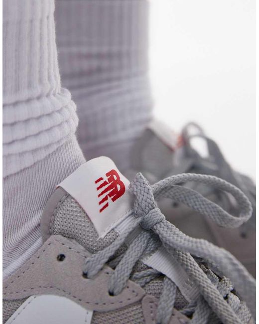 New Balance White 327 Trainers
