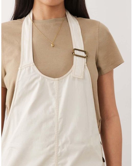 Free People Natural Boho Chuck On Dungarees