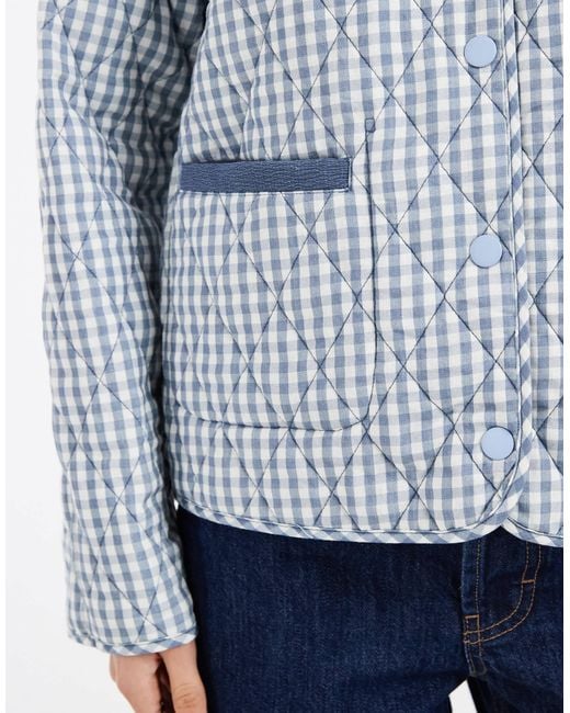 ONLY Blue Reversible Quilted Jacket