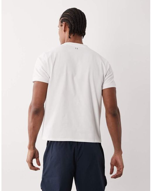4505 White Shrunken Muscle Fit Cotton Baby Tee With Quick Dry Finish for men