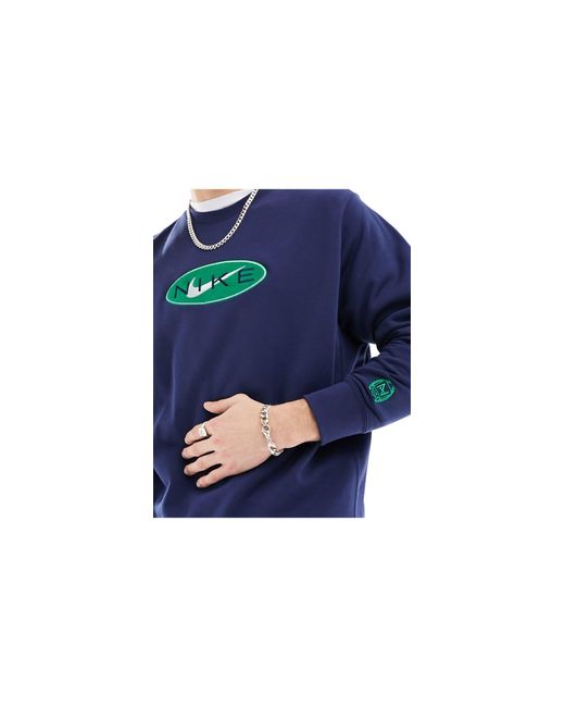Sudadera con logo en el pecho Nike de hombre de color Blue
