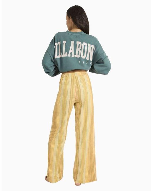 Billabong Yellow Hazy Daze Elasticated Trousers