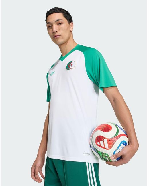 Adidas Originals Green Algeria 26 Home Pre-Match Jersey for men
