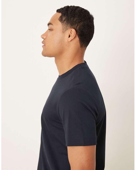 Mango Blue Cotton Mix T-shirt for men