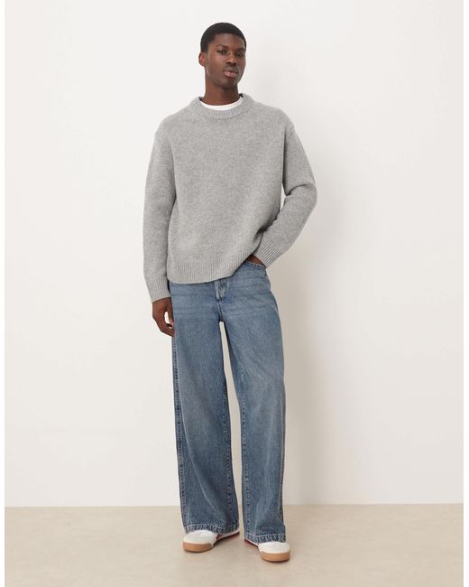 ARKET Gray Wool Blend Oversized Jumper for men