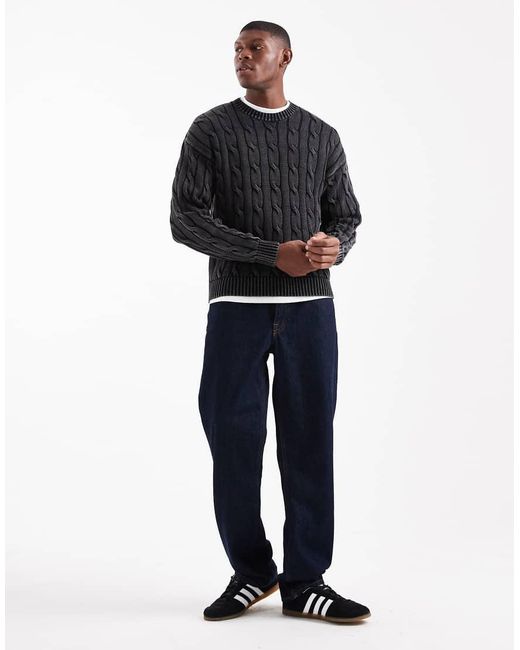 Levi's Blue Cable Knit Jumper for men
