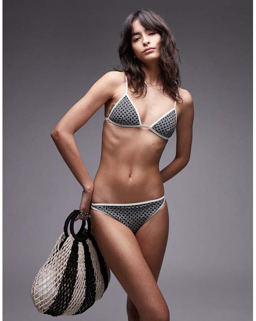 ARKET Gray Mix & Match Bikini Bottom
