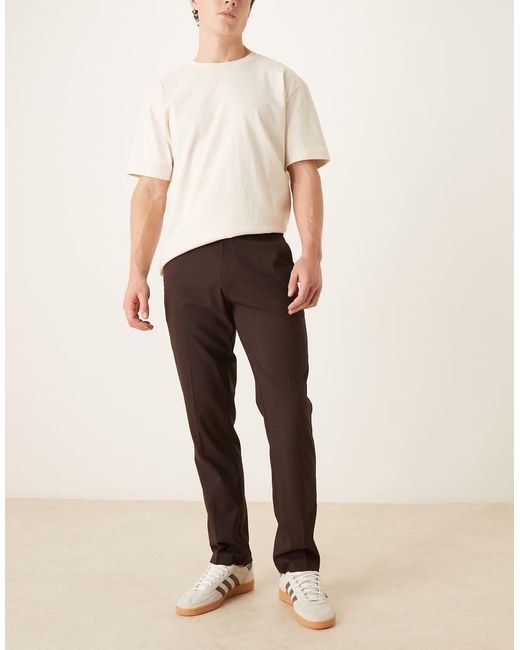 ASOS Gray Smart Slim Pants for men