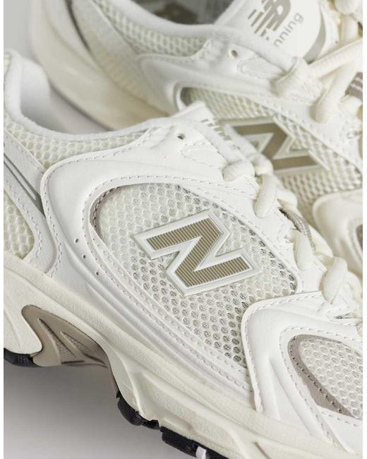 New Balance White 530 Trainers
