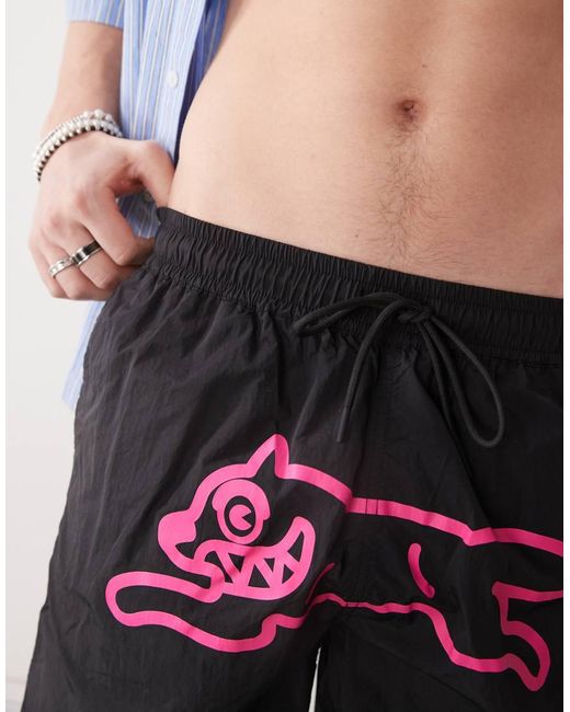 ICECREAM White Running Dog Swim Shorts for men