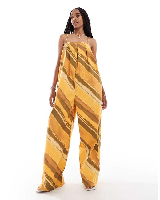 Asos metallic jumpsuit sales