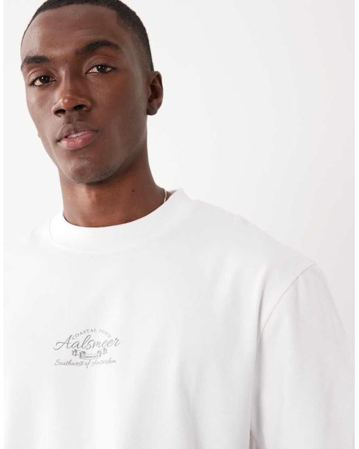 Threadbare White Back Print T-shirt for men