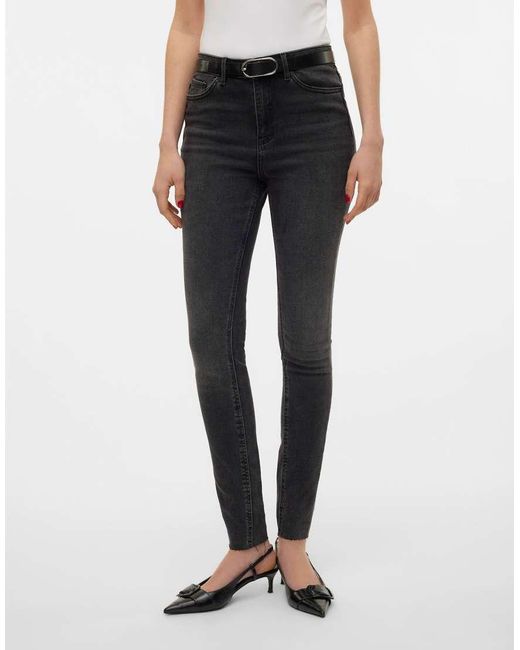 Vaqueros Negros De Corte Pitillo De Vero Moda de color White