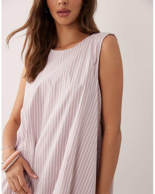 ASOS Pink Bubble Hem Mini Dress