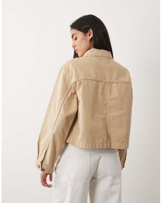 Chaqueta De Pelo Alto En-Blanco Vans de color Natural