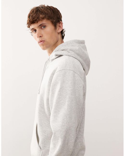 Sweat à capuche classique - chiné Weekday pour homme en coloris Gray