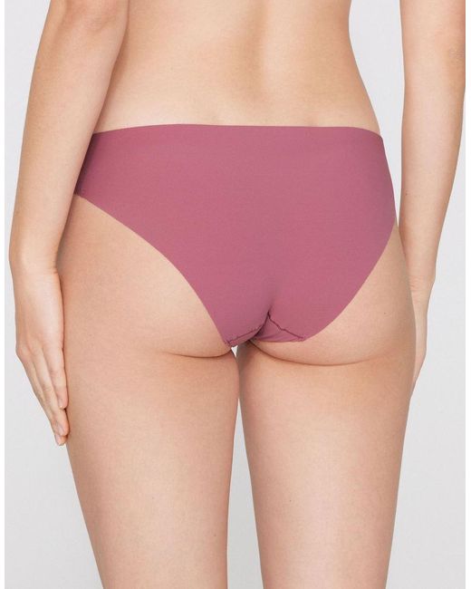 Tezenis Pink Laser-Cut Microfibre Knickers