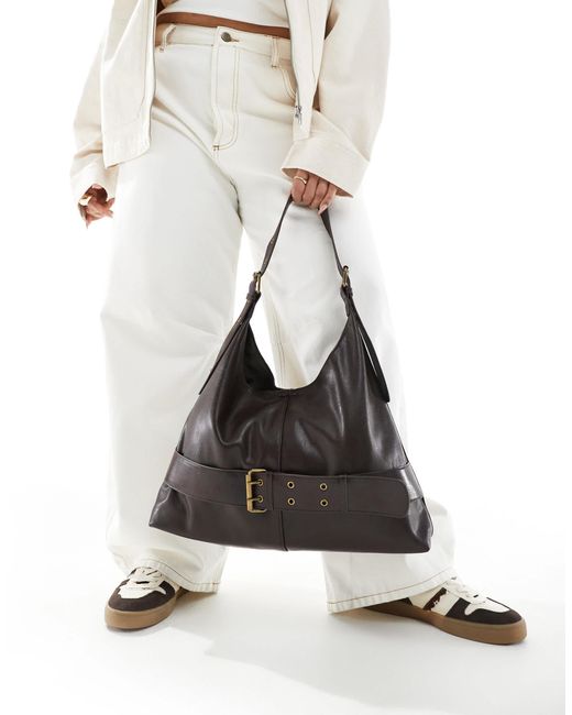 Pull&Bear White – tragetasche aus kunstleder
