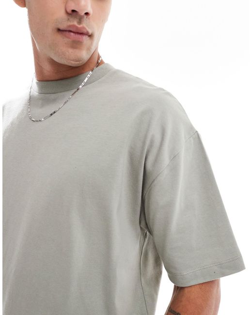 ASOS – 2er-pack basic-t-shirts in Gray für Herren