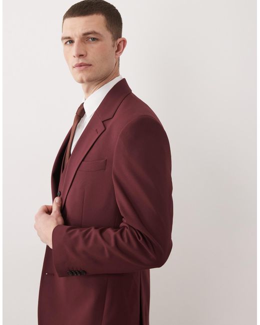 ASOS Red Slim Suit Jacket for men