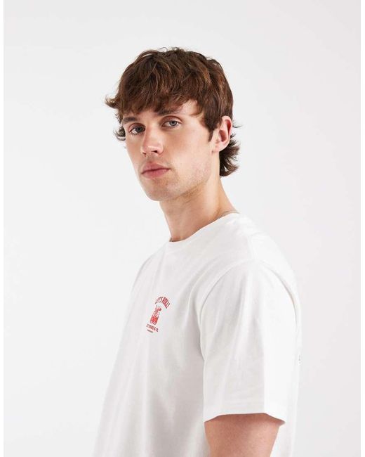 Levi's White Relaxed T-shirt With Logo Graphic Print for men
