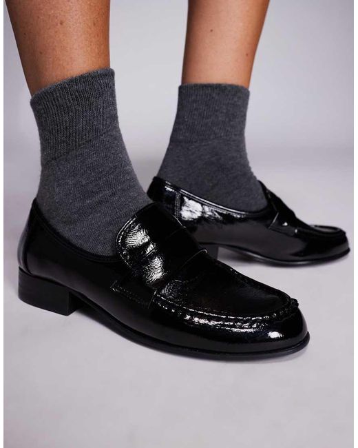 Public Desire Black Haboo Loafers