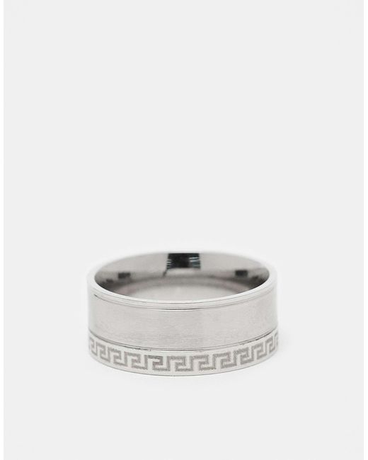 ASOS – bandring aus wasserfestem edelstahl in White für Herren