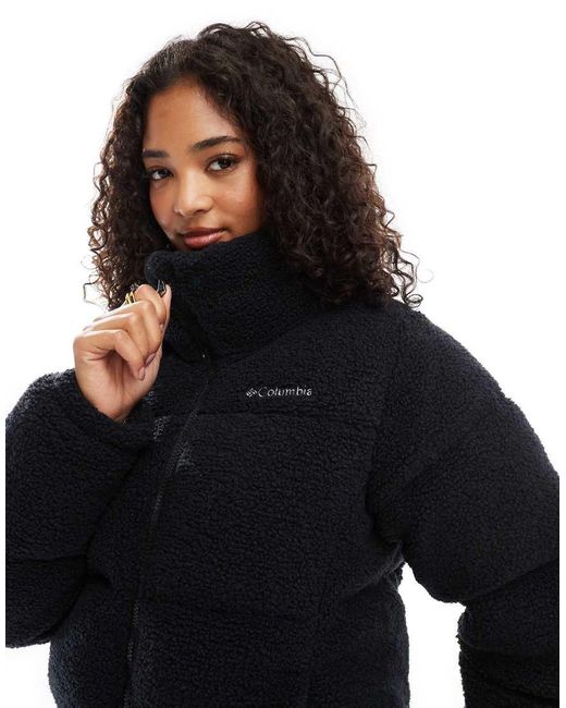 Columbia Black Puffect Puffer Sherpa Jacket