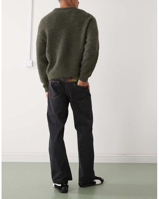 Xlarge Gray Printed Denim Jeans for men