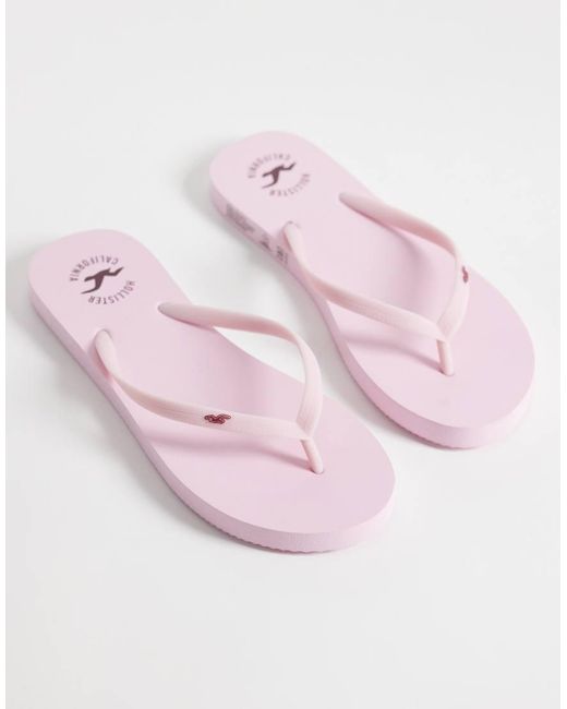 Hollister Pink Flip Flops