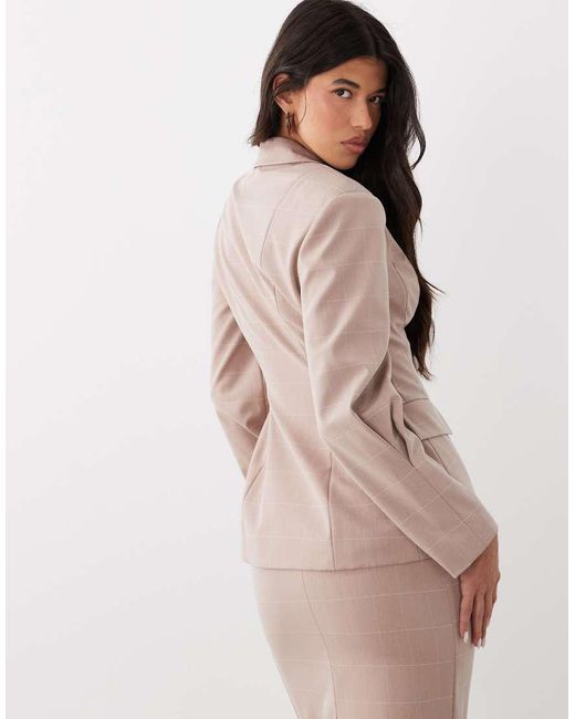 ASOS Natural Cinched Waist Blazer