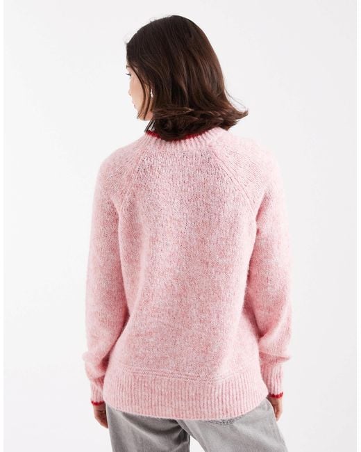 Pieces Pink – strickpullover