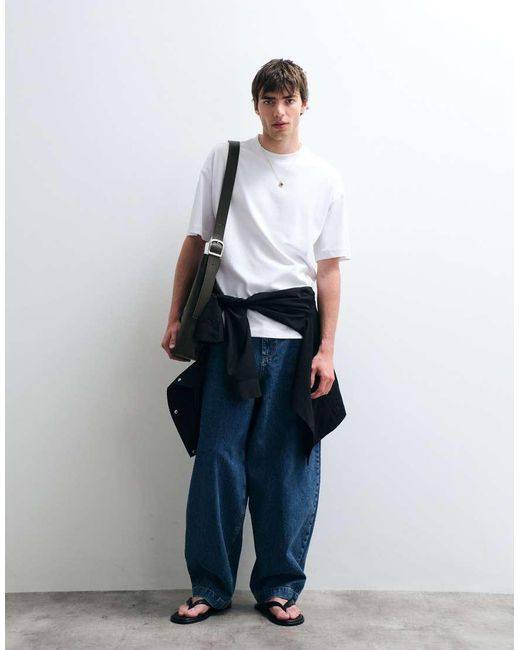 ASOS COLLECTIVE White Super Heavyweight Oversized T-shirt for men