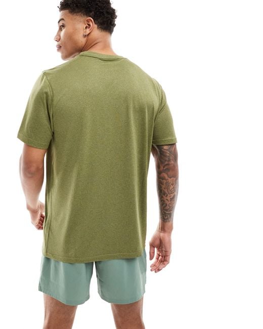 PUMA Green Training Logo Heather T-shirt for men