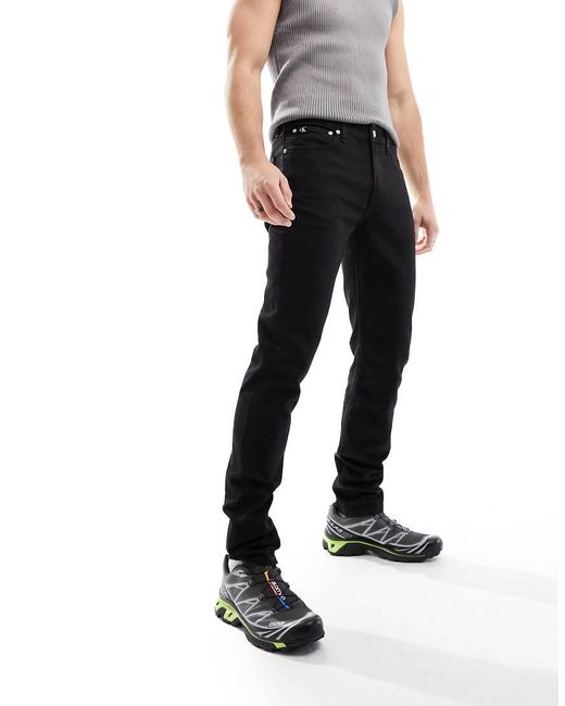 Calvin Klein Black Slim Fit Jeans for men