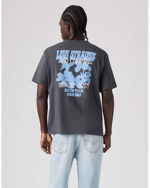 Levi's Blue Graphic Vintage Fit T-Shirt for men