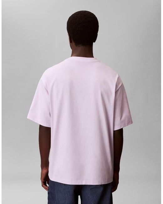 Calvin Klein Purple Relaxed Fit Graphic T-shirt for men
