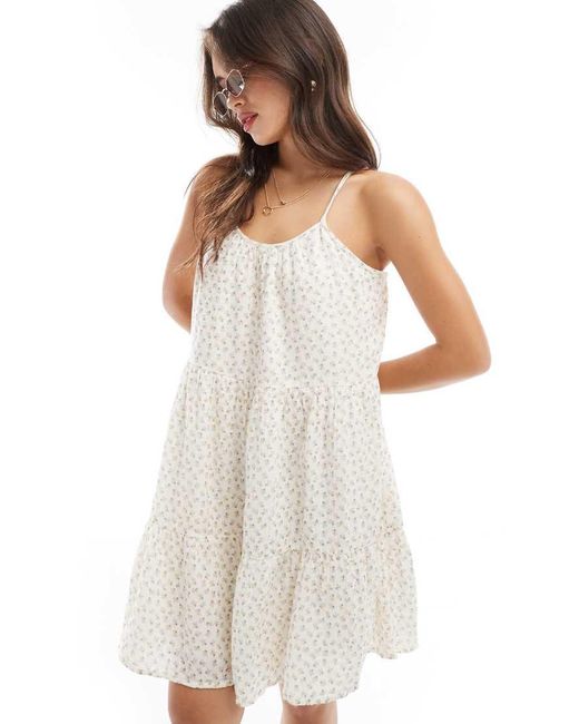 Y.A.S White Cami Smock Mini Dress