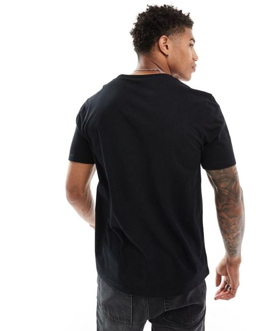ASOS Black T-shirt With Scoop Neck for men