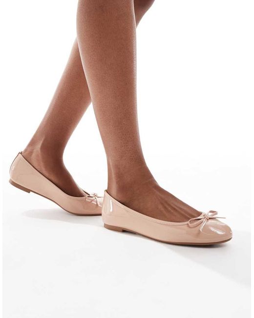 New Look Brown Pu Ballet Flat