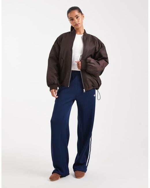 ASOS Blue Oversized Bomber Jacket