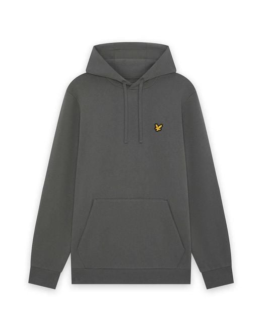 Lyle & Scott Gray Mid Layers Sports Loopback Hoodie for men